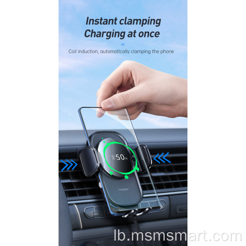 Gutt Qualitéit CH-7620 Wireless Charging Car Holder